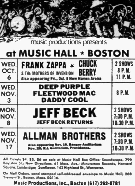06/10/1971Music Hall, Boston, MA